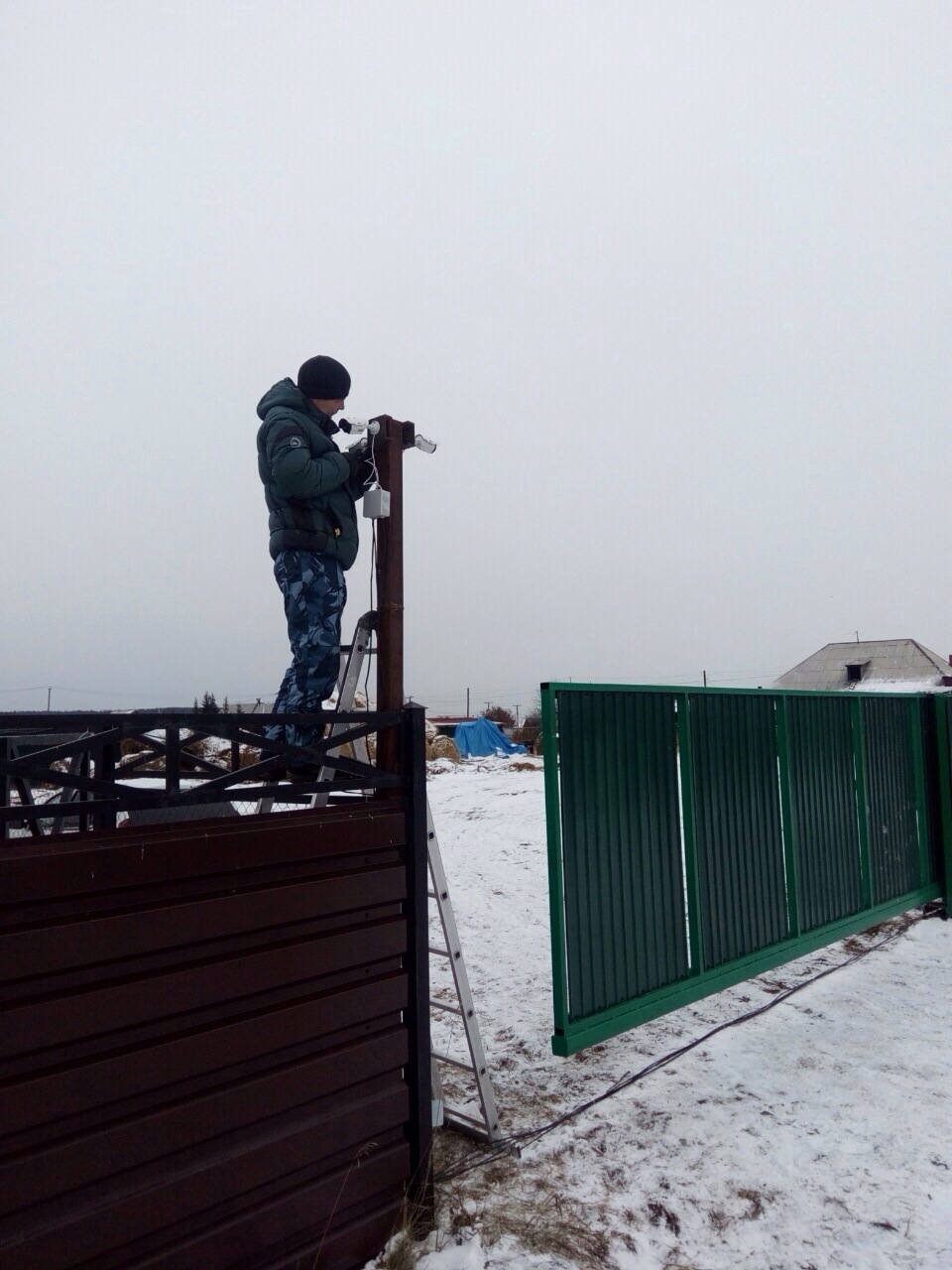 Установка видеонаблюдения